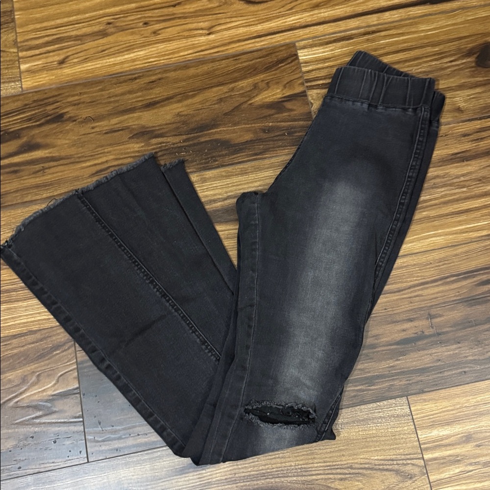 Black flare jeans size medium